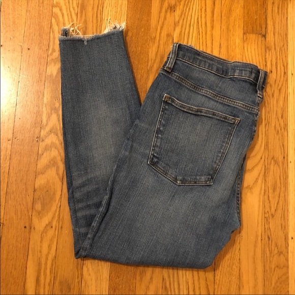 Madewell 9” high rise skinny crop deconstructed 31 - Picture 8 of 8